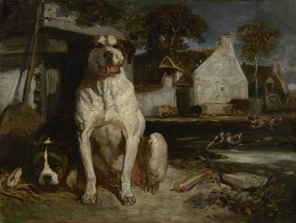 Alexandre - Gabriel Decamps, Cani da guardia, The Mesdag Collection, L'Aia